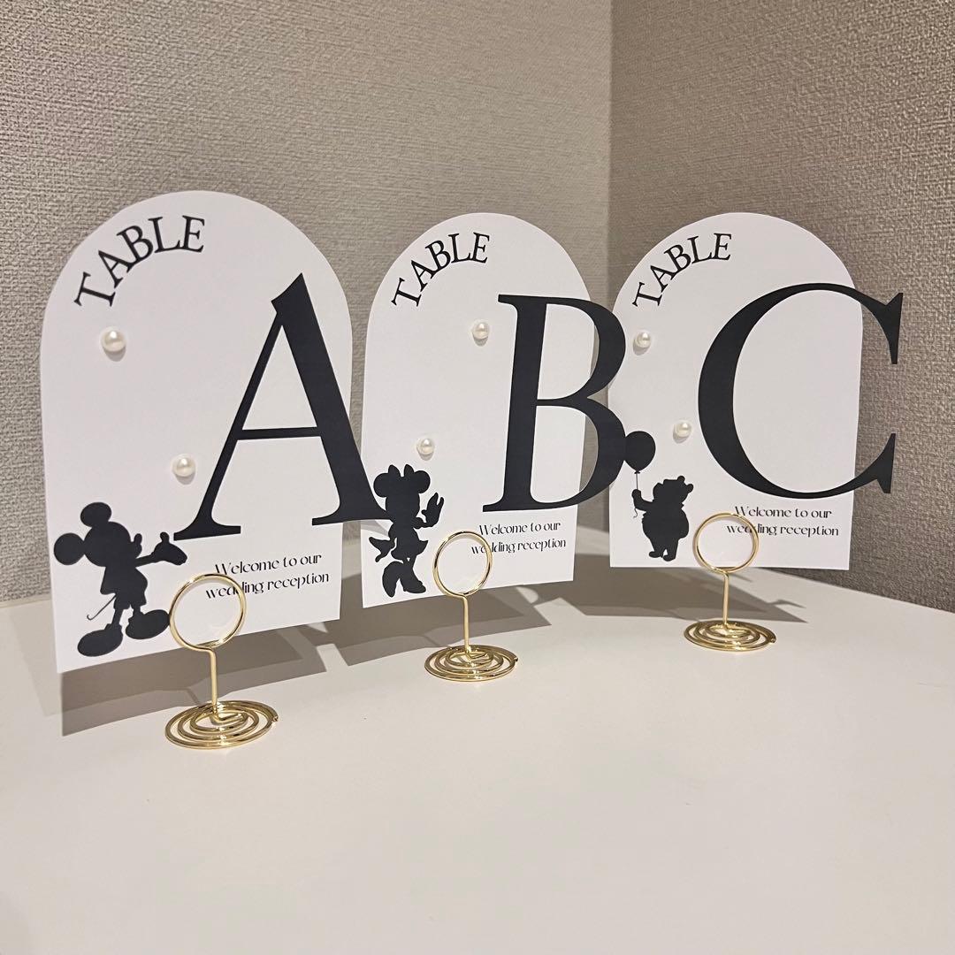 エスコートカード テーブルナンバー 結婚式 ウェディング