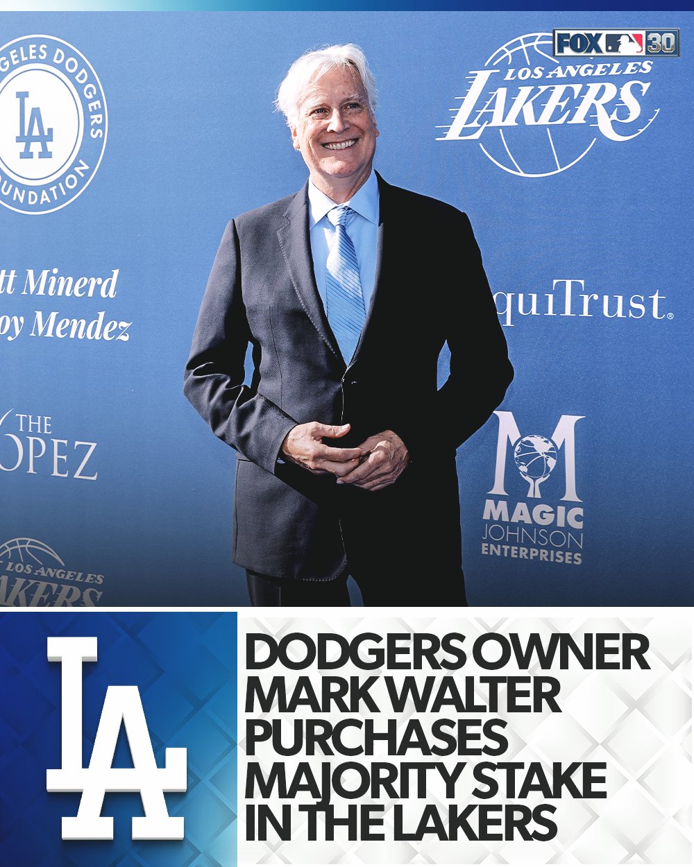 NBAレーカーズのオーナーがバス一族から米大リーグ・ドジャースのウォルター氏へ - サンスポ