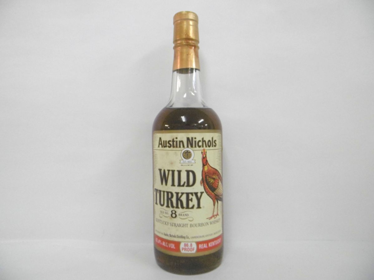 ワイルドターキーWILD TURKEYバーボン 金キャップ 750ml 50.5度 オースティンニコルズ 8年 未開封トレファクONLINE