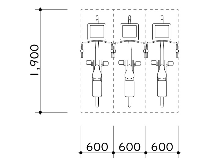バイク駐車場あり。二輪、四輪の月極駐車場 入庫サイズ
