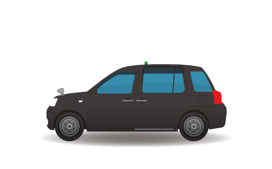 街を行きかう働く車タクシーイラスト - No: 23294037無料イラスト・フリー素材なら「イラストAC」
