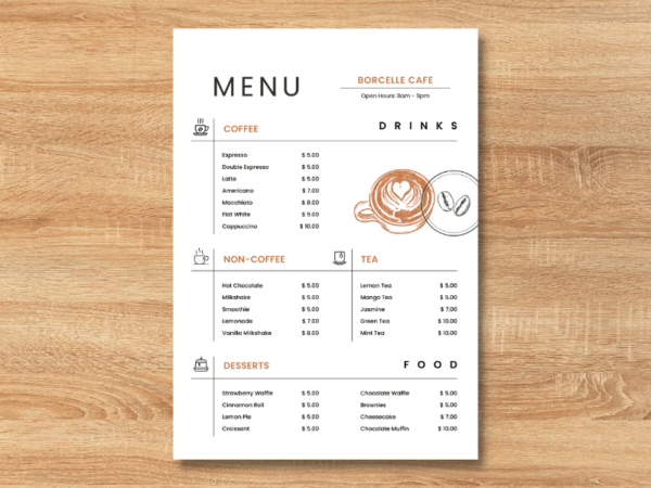 無料メニュー表テンプレートでおしゃれなメニュー表をデザインCanva