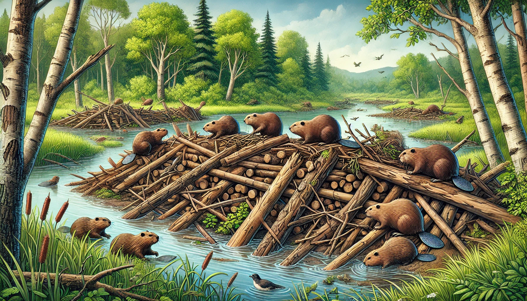 ビーバーがダムを建設するのはなぜですか