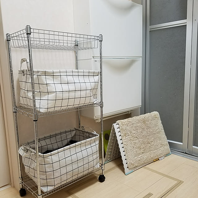 100均DIY ダイソースチールラックを利用して アイアンシェルフDIY