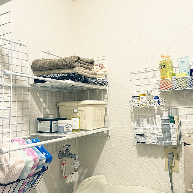 楽天市場 突っ張り棒 ワイヤーネット 固定の通販