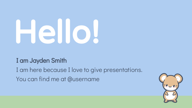 ピンクのビジネスかわいい自己紹介 パワーポイント テンプレート パワーポイント テンプレート と Googleスライド 無料