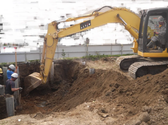 ☆床付確認 - 朝日建設の現場日記 東京都世田谷区仮称 太子堂３丁目ビル新築工事