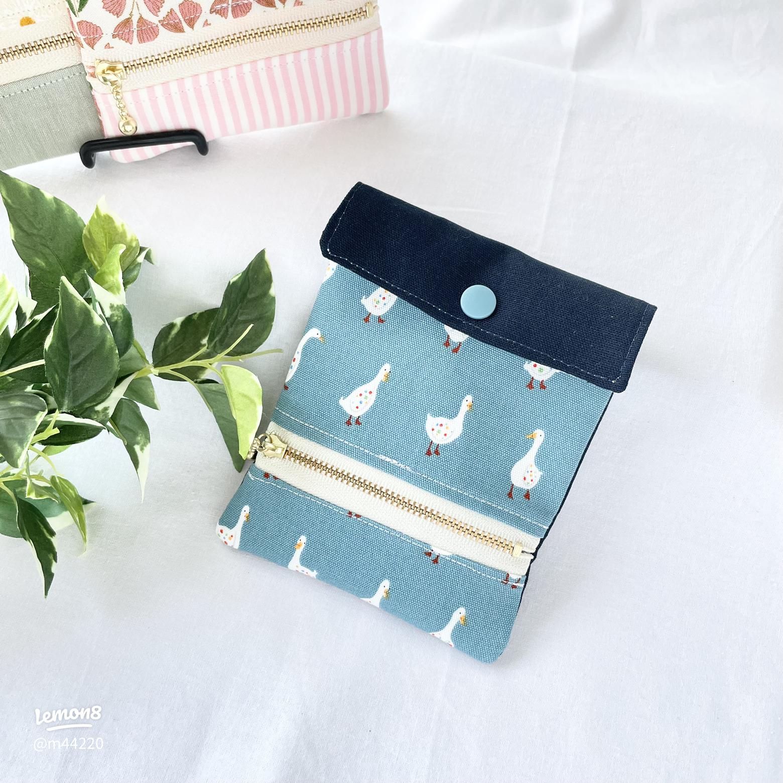 型紙・テキストのみ コインスルー機能付きポシェット 中級 動画付き 商用利用可 手芸 ハンドメイド 型紙販売Loro 手芸キットと型紙のお店