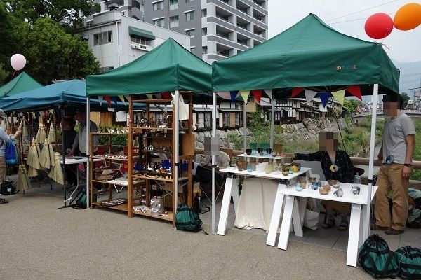 布ポスターをブースの腰巻に！@ハンドメイドマルシェ印刷事例453ポスター印刷のプリオ