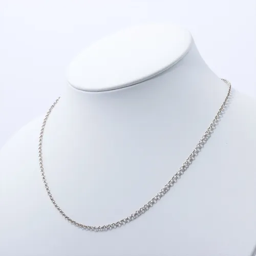 シルバー925素材 ドッグタグペンダント クロスネックレストップ CHROME HEARTS クロムハーツ 原本無ドッグタグ レイズドセメタリークロス ネックレス シルバー系 中古– ブランド古着 LIFE