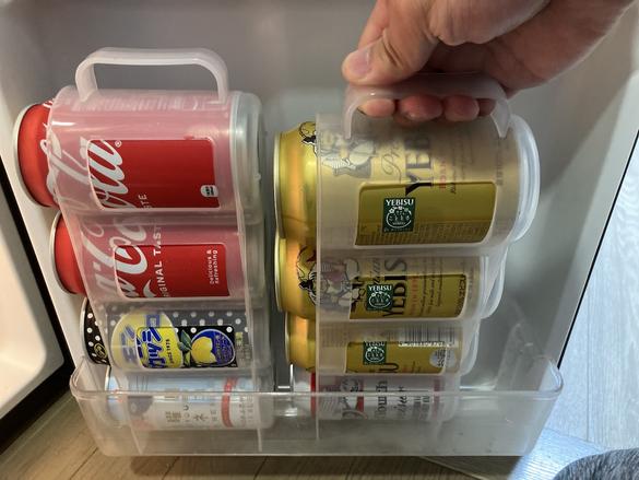 もはや隙間革命！ ダイソー 冷蔵庫収納グッズ2選「”缶ストッカー”がまるでテトリス」「冷蔵庫スッキリ」ヨムーノ