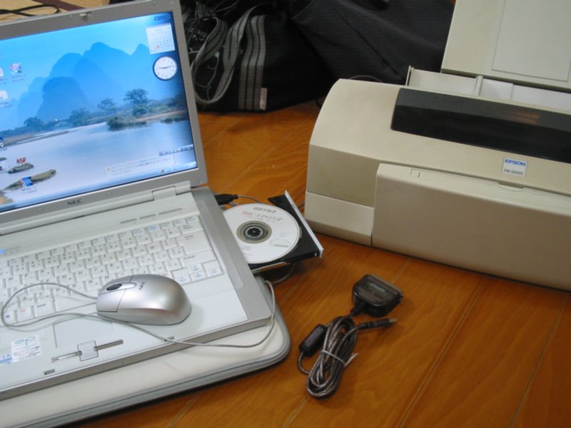 USB-パラレル変換ケーブルで古いプリンタを有効利用