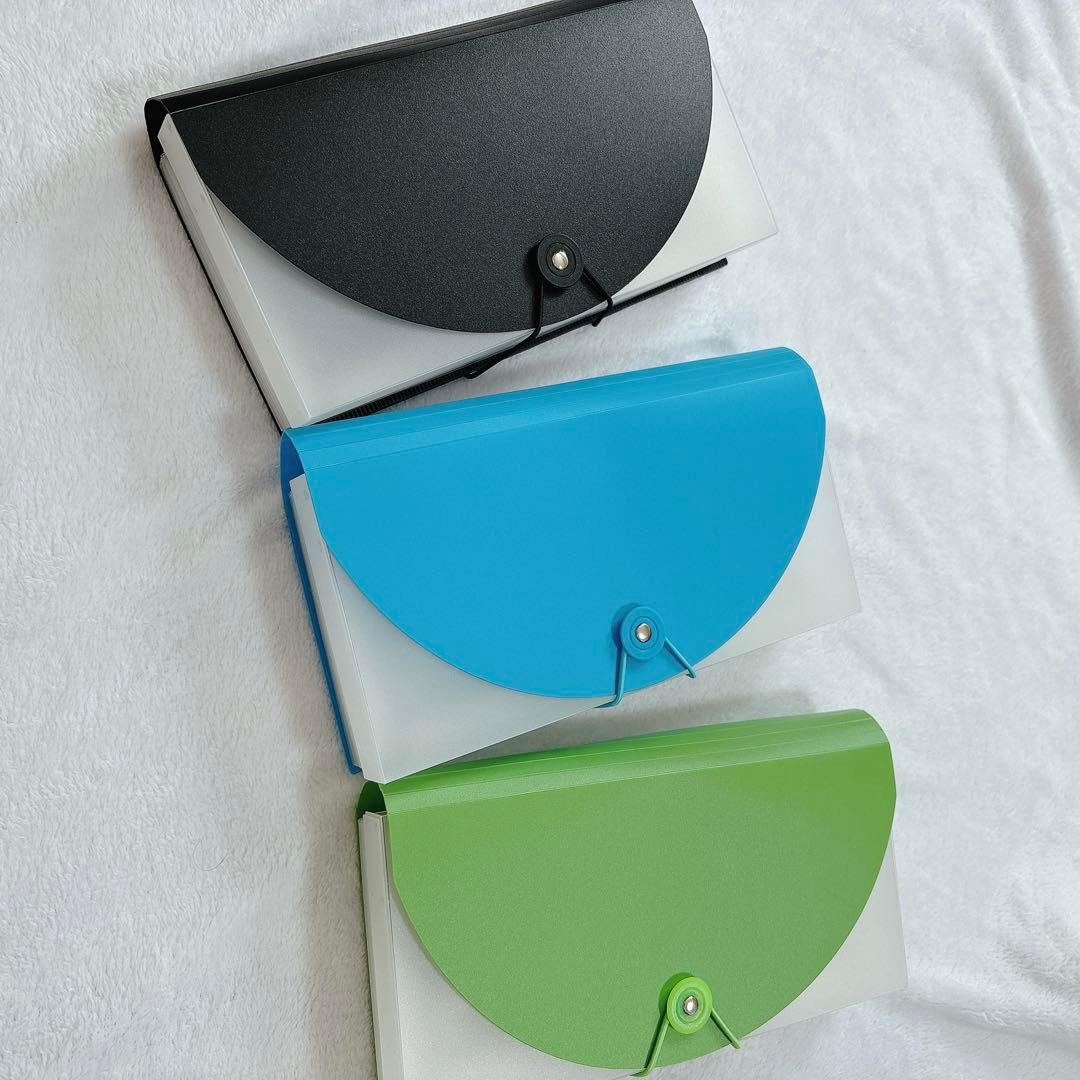 AmazonAllBright レシートケース 領収書ファイル レシート 領収書 書類 収納 保管 見出しシール付き 3個セットドキュメントファイル文房具・オフィス用品