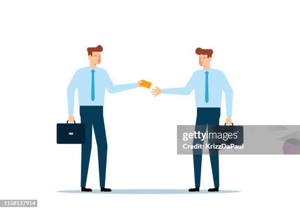 名刺アイコンイラストのフリー素材イラストイメージ