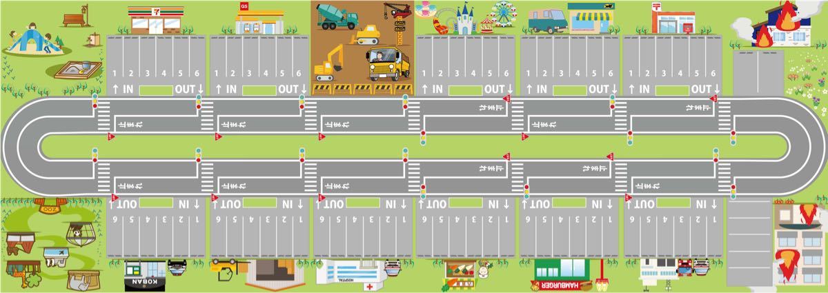 空き箱で作るミニカー道路「トミカタウン」ouchiedu