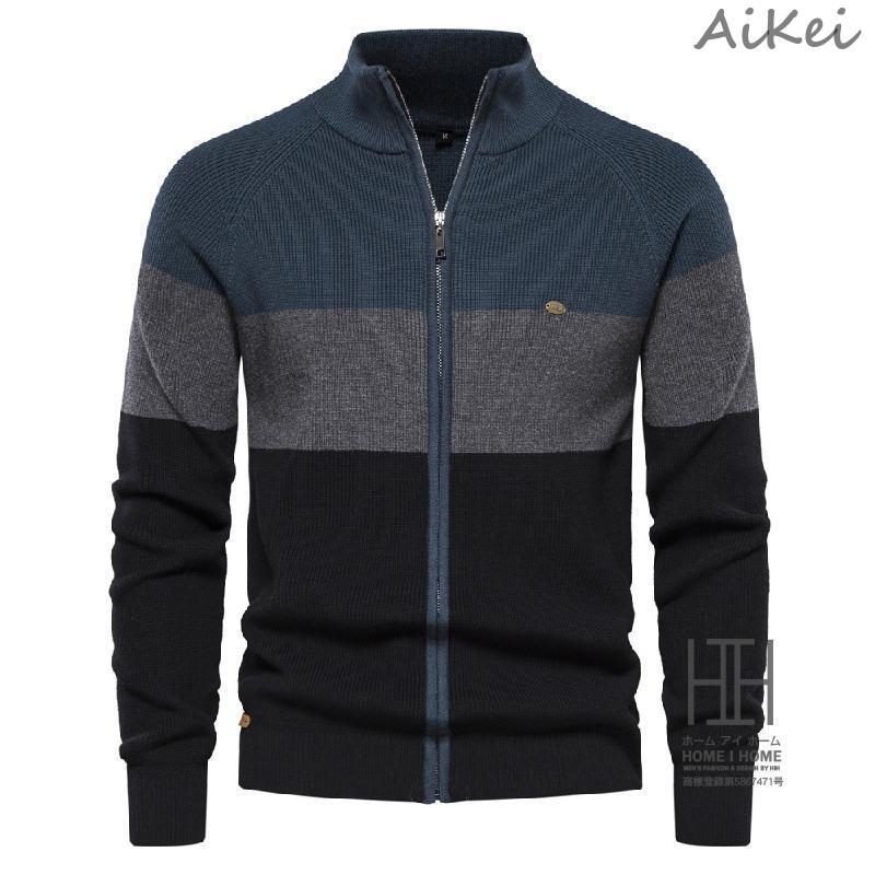 カーディガン メンズ ニット セーター ウール 襟付き ビジネス カジュアル ニット 秋 冬 春 メンズビジネスで着るセーターはどう選ぶ？おしゃれ ビジネス・オフィスカジュアルからスーツの下にビジネス・オフィス・スマートカジュアル専門通販