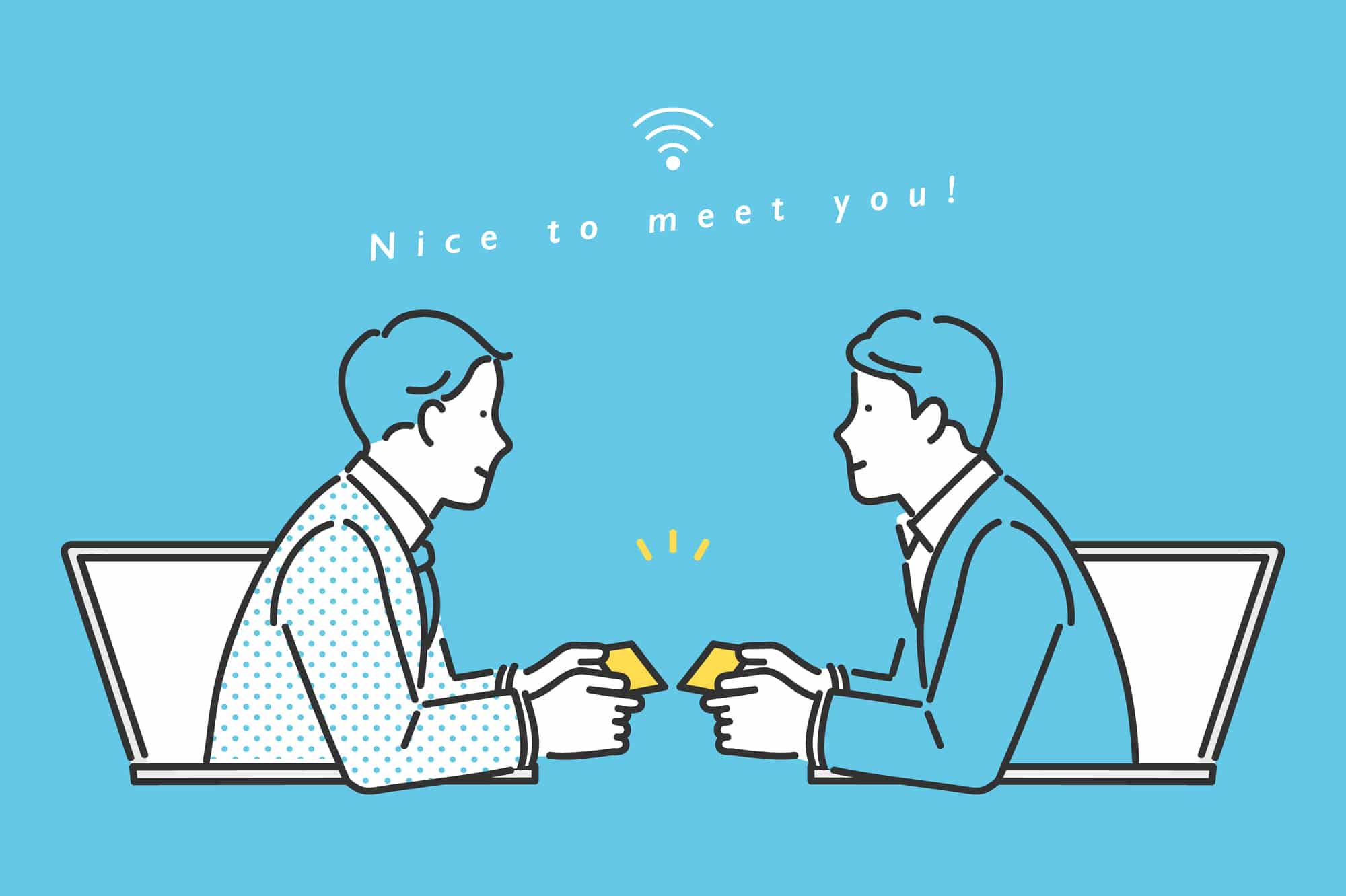 名刺を同時に交換するのはダメ？名刺交換のマナーやNG行動を解説