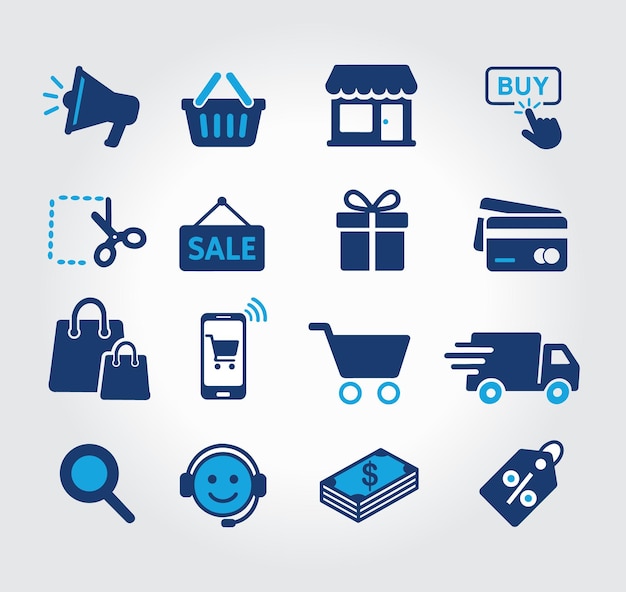 オンラインショップ アイコン セットのイラスト素材32990968- PIXTA