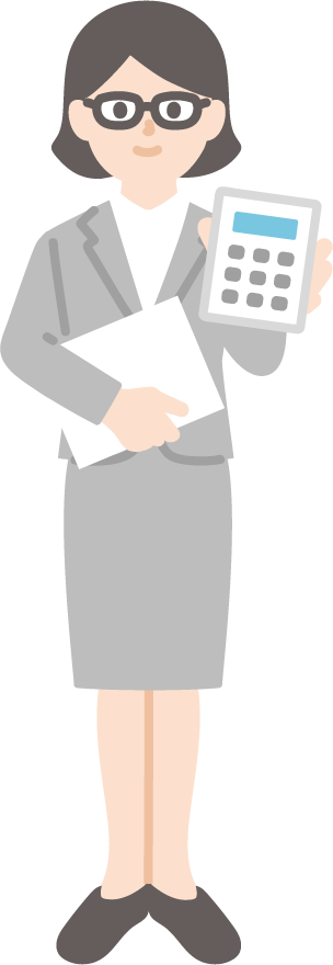 三頭身キャラ_経理係長_領収書イラスト - No: 1031182無料イラスト・フリー素材なら「イラストAC」