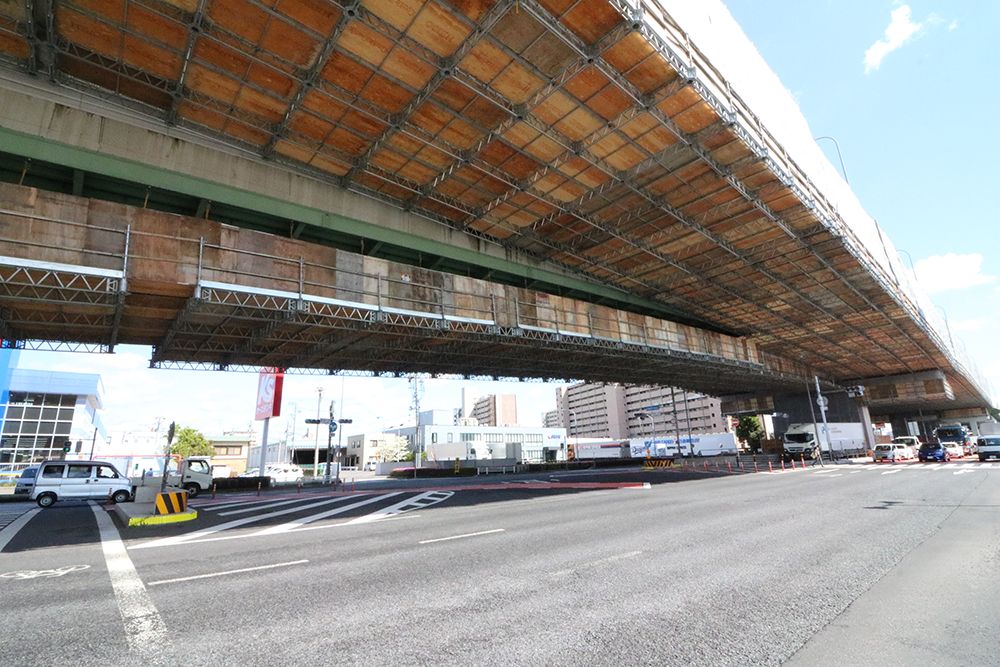 橋梁保全仮設足場・機材 橋梁・法面・鉄道など リース・販売・工事日綜産業株式会社