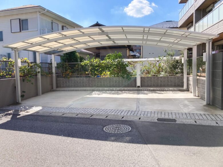 正規 LIXIL木製調 カーポートSC 後方支持2台用 テラス屋根を値引47%工事販売 - 愛知三重岐阜