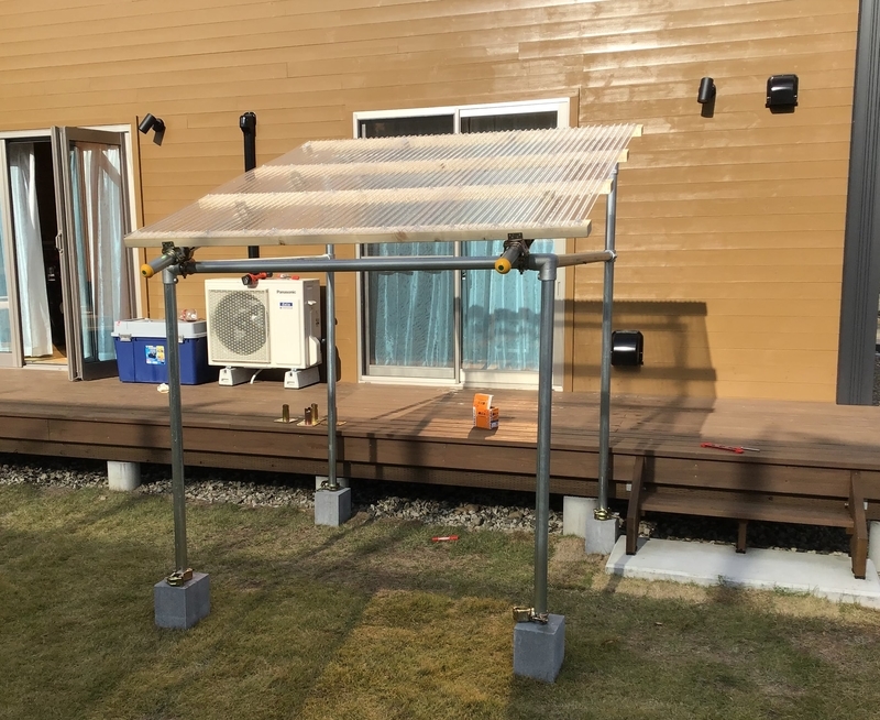 単管パイプで作る頑丈な薪棚茨城の片隅でフランス生活