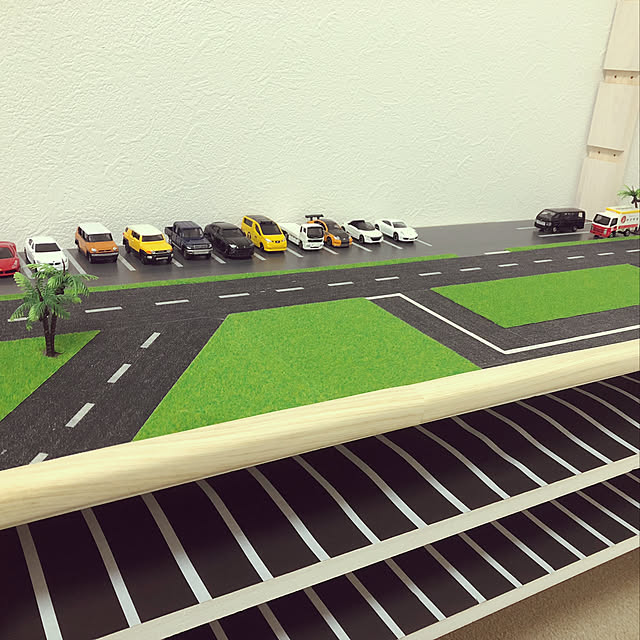 箱庭技研 ジオラマシート 1 64 SA PAセット 駐車場 サービスエリア パーキング 背景シート ミニカーBuyee