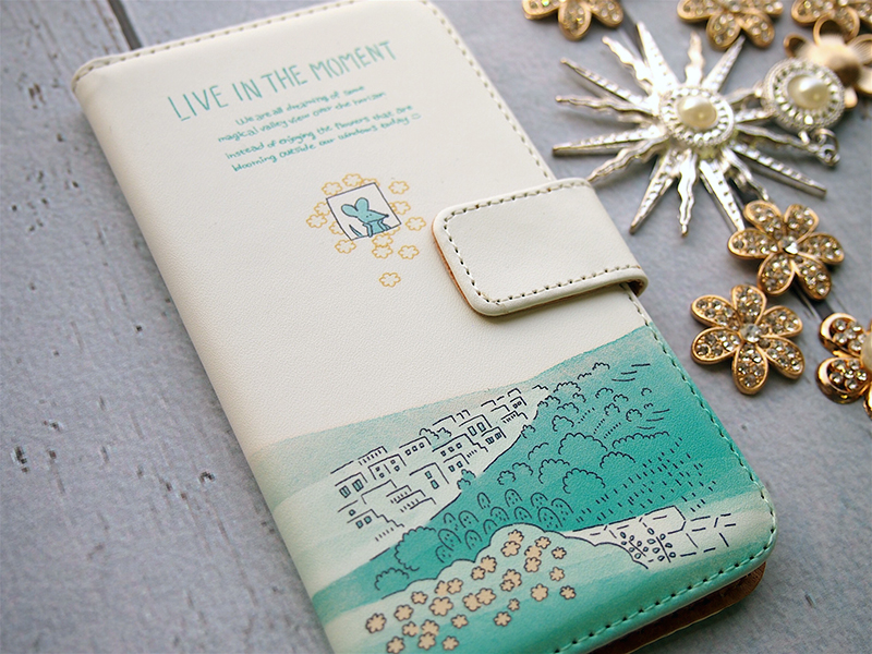 100均 DAISOのスマホカバーで作るカラフル花びらスマホケース