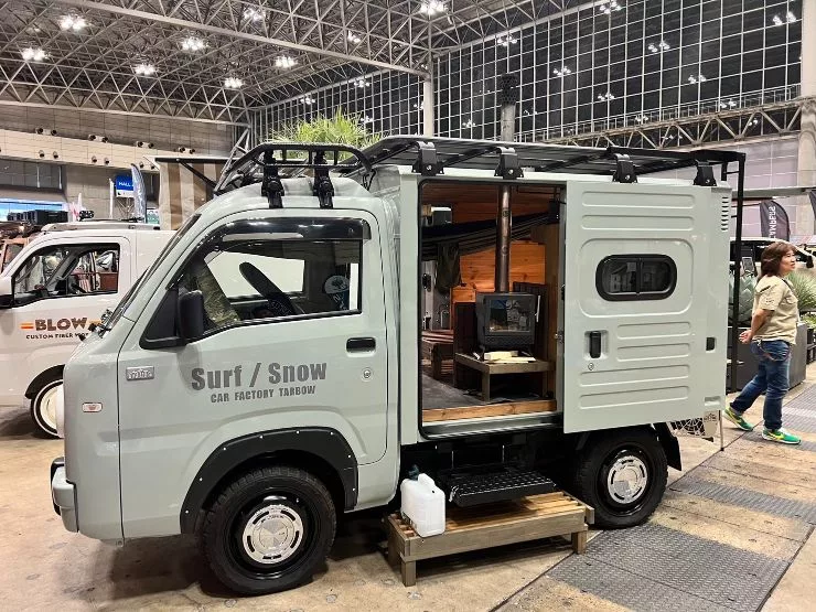 パネルバン風ルックスがグ〜ッド!! ハイゼットトラックのワンオフロールケージは車検対応！ 西海岸のアメリカンバンテイストを漂わせるアゲ・エブリイワゴンカスタムCARカスタムカーオールジャンルのカスタムカー大集合NOSWEB