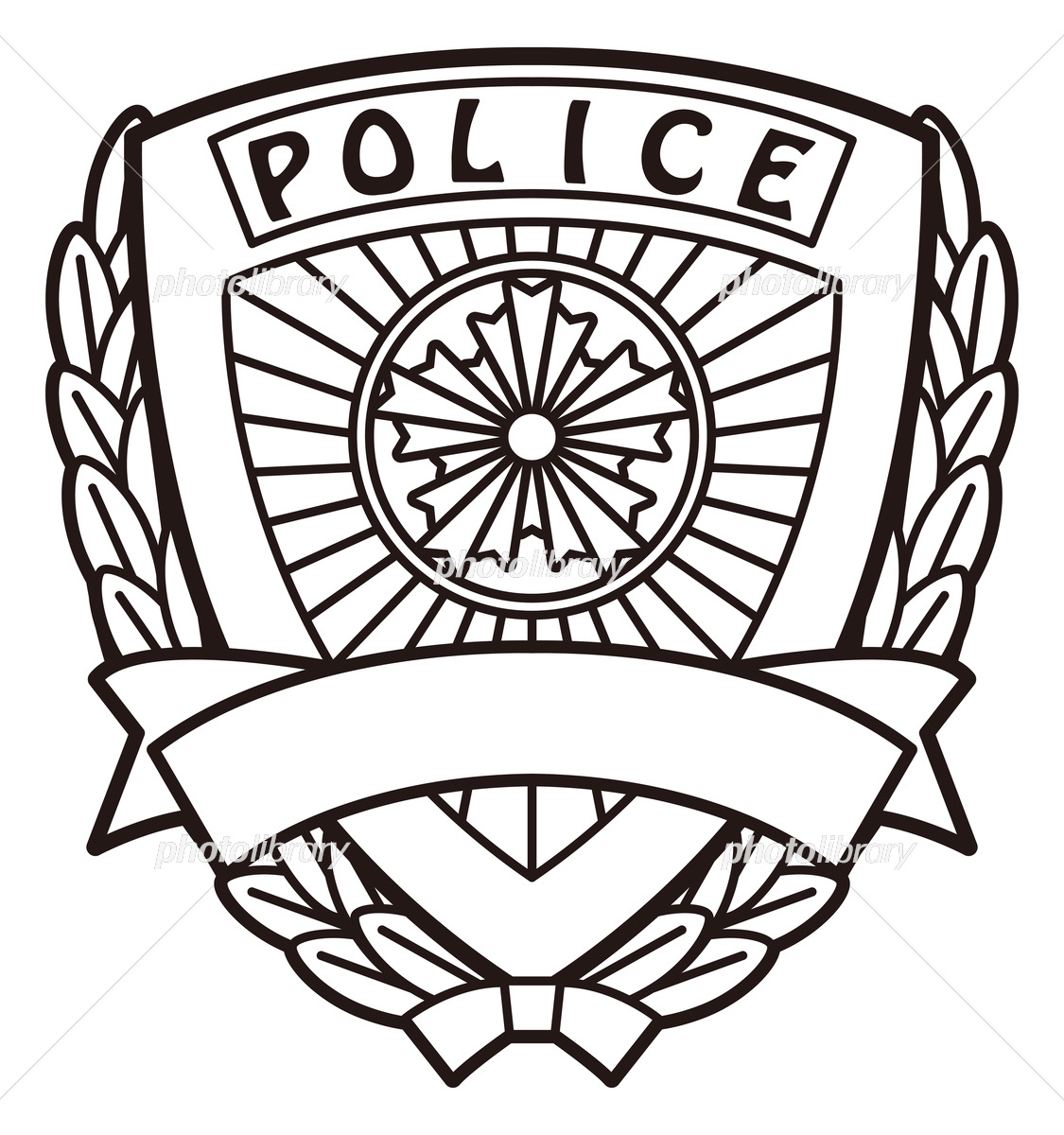 警察功績章用額縁 警察功績章額 警察マークつき FMタイプ FM-05