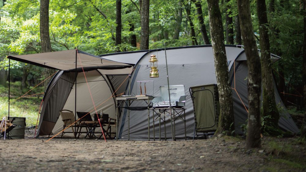 クイックキャンプからポリコットン素材のパップテント「軍幕」登場キャンプレビュ