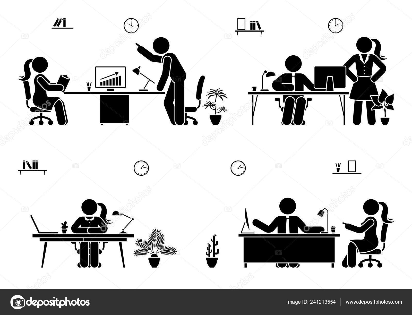 事務作業イラストセンタ