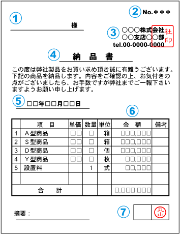 納品書の印刷伝票工房