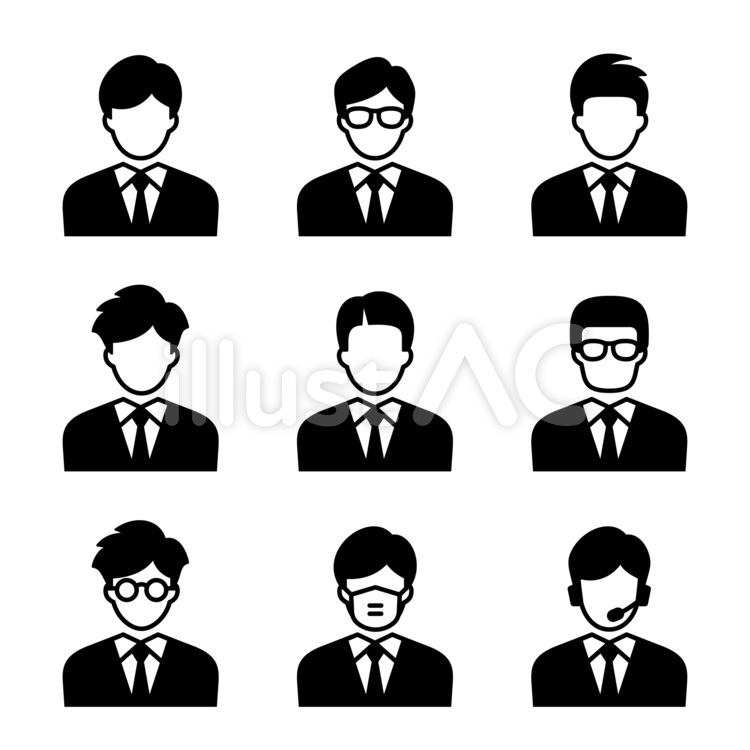 会社員・サラリーマンのアイコンフリーのアイコンイラスト素材 icon-pit