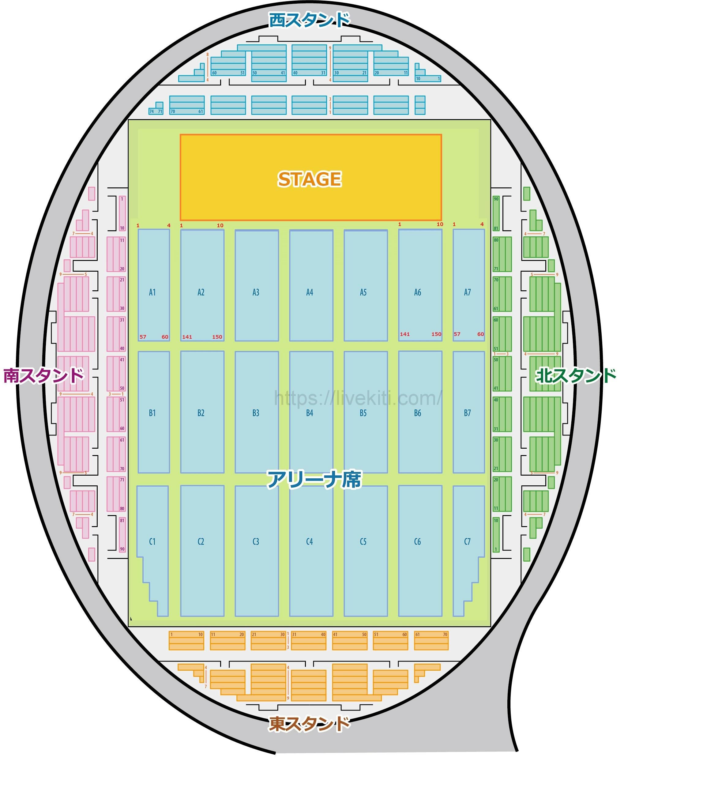 東京ガーデンシアターの着席ブロックはどこ？座席の見え方やキャパも紹介！ - V's CLIP
