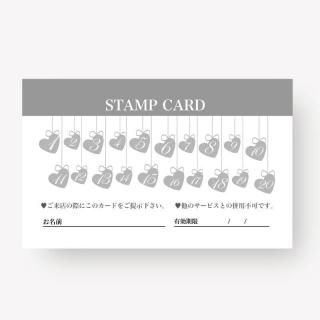 スタンプカード トリミングサロンさんのポイントカードをデザインしました制作事例ショップカードデザインコドル文具