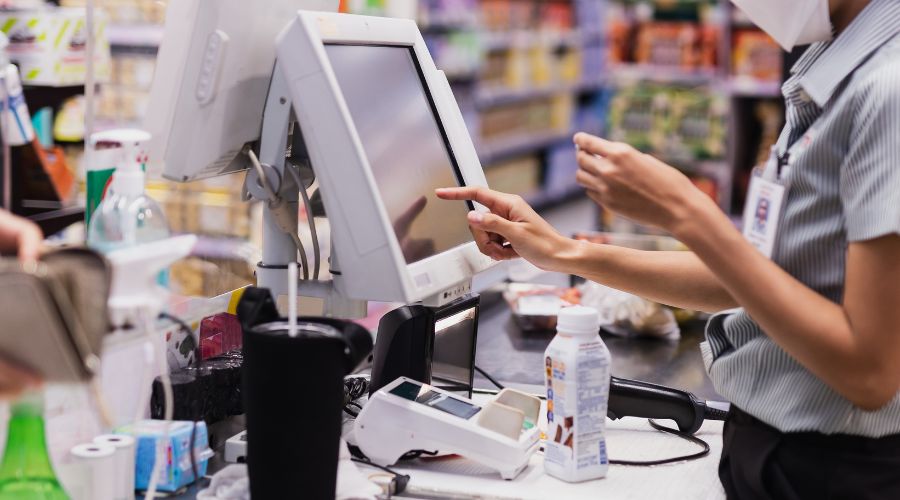 量販店向けレジ製品寺岡精工