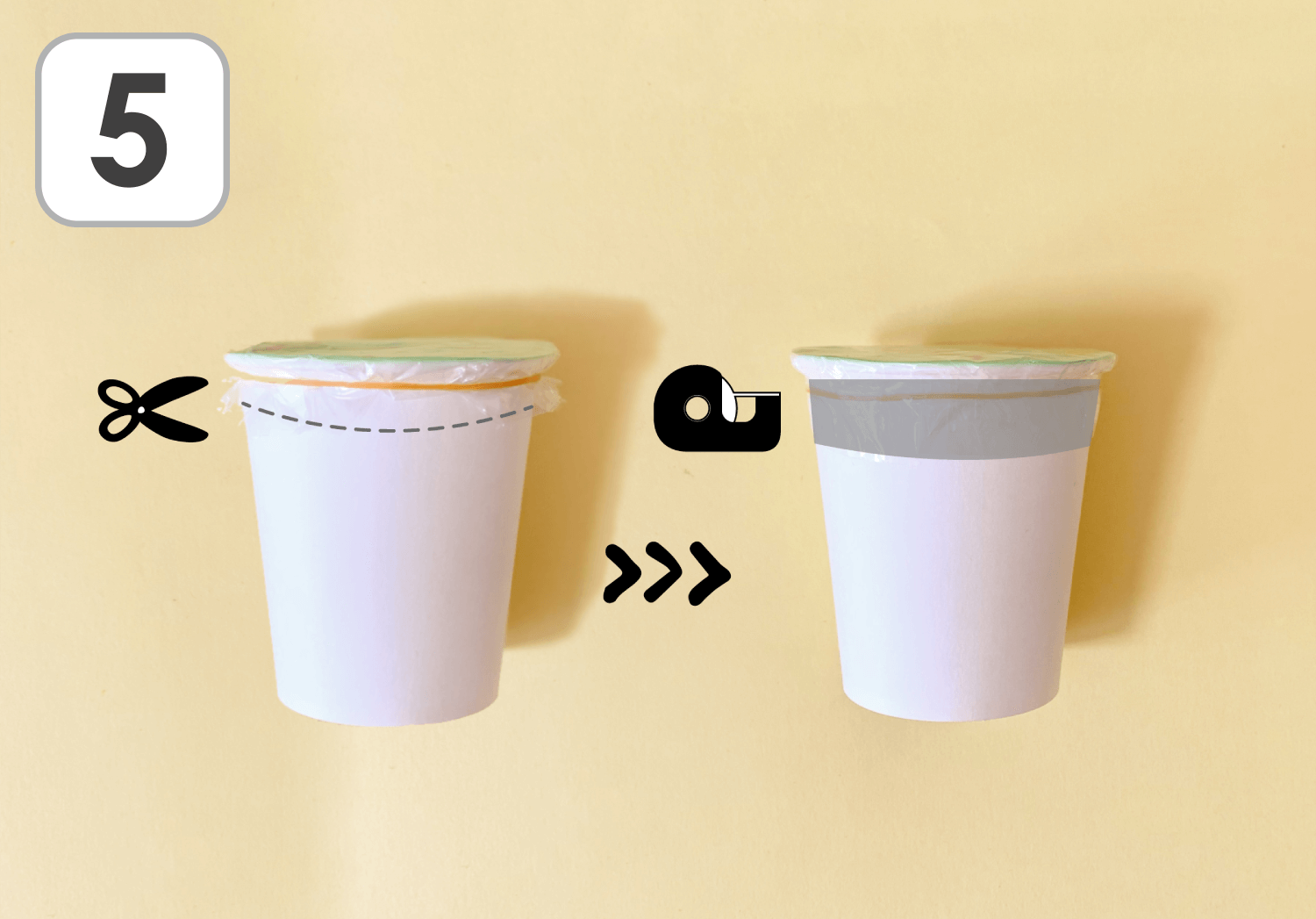 紙コップ蓋の仕方TikTok