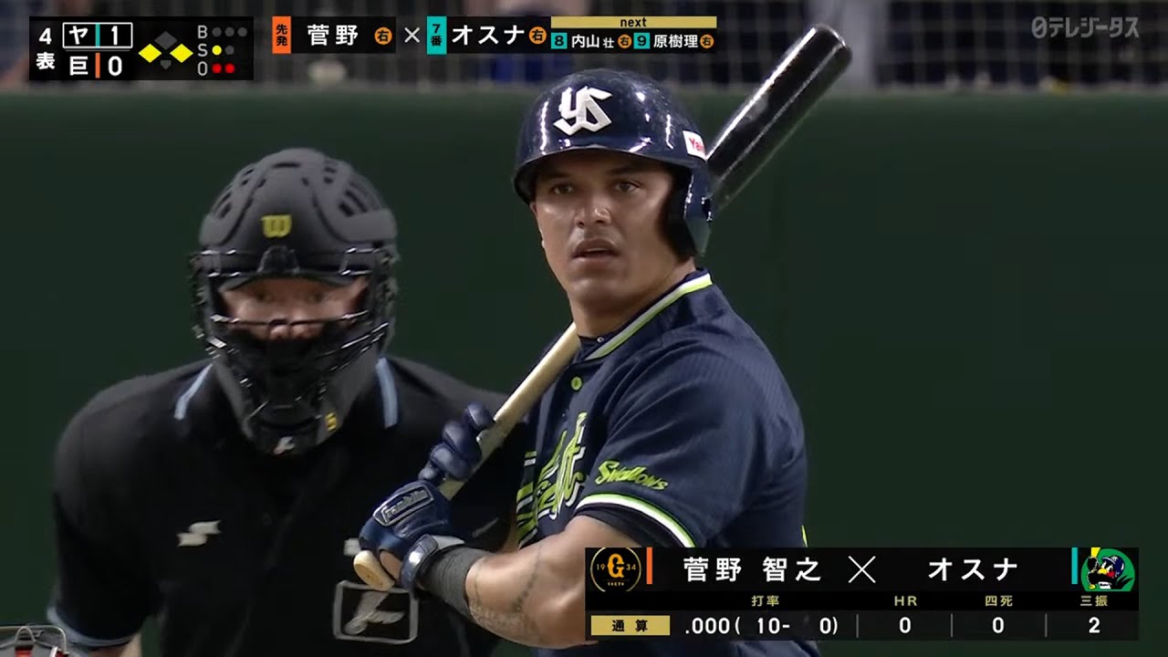 ヤクルト・オスナが絶好調 今季は3年契約の最終年、燕党「絶対に手放すな」 – BASEBALL KING