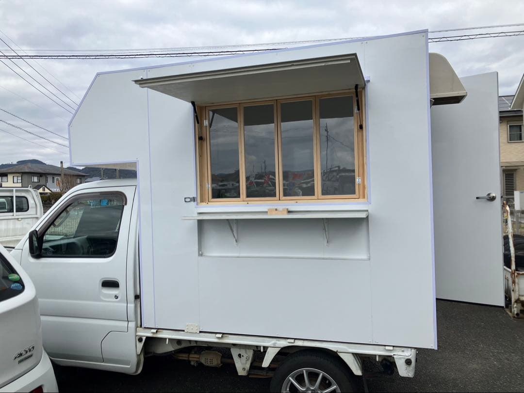 軽バン・軽トラックなど移動販売車、キッチンカーの制作例です