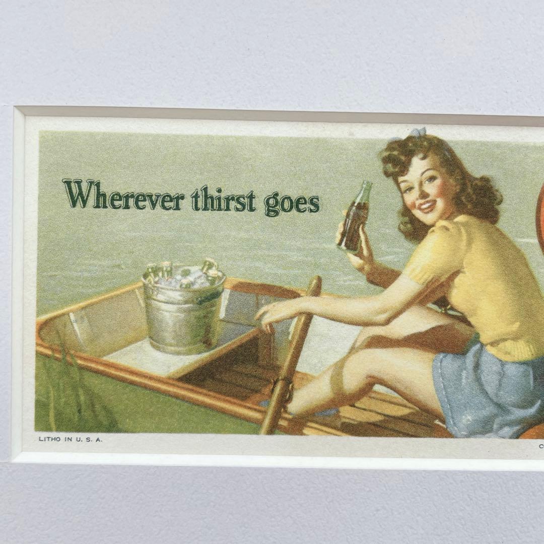 貴重品！1942年 コカコーラ アート 広告インクブロッター Cola コカ・コーラ」の長い歴史を語るポスターアートより。ボトルの歴史。 BottleHistory Landscapeサイズ： 72.8Wx 51.5Hcmc 2020 The Coca-ColaCompany. All rights reserved.コカコーラ