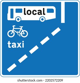 道路標識 路線バス専用通行帯 25959004741 の写真・イラスト素材アマナイメージズ