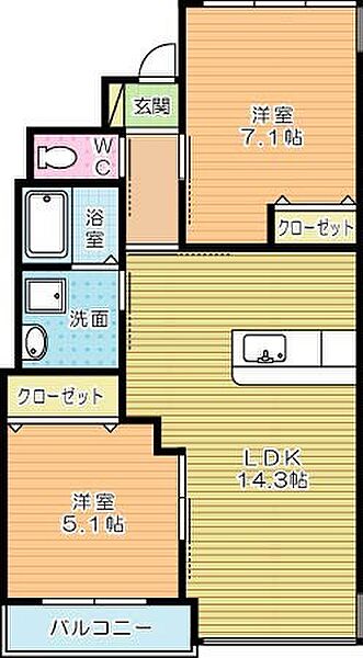 エヴァーグリーンQ(福岡県北九州市小倉北区大田町)の物件情報｜いい部屋ネットの大東建託リーシング