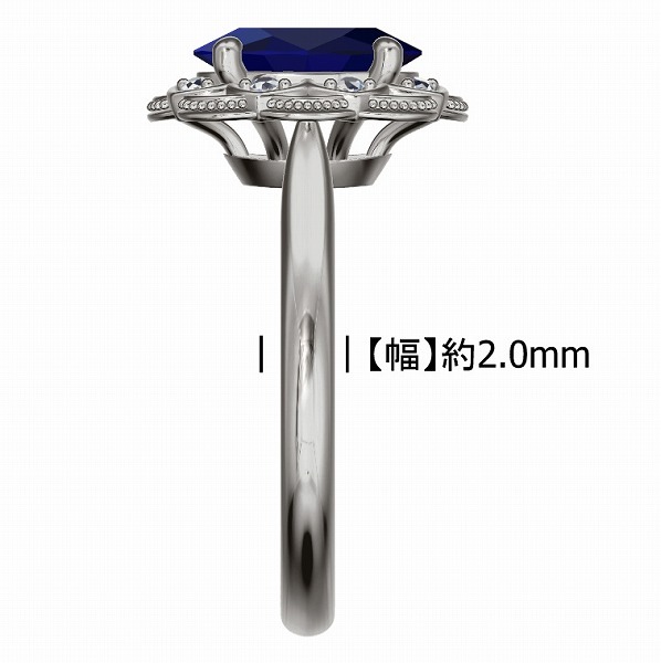 jewel planet 公式サイト代行販売 PT900 タンザナイト 9.49ct ダイヤモンド 0.53ct 取り巻き リング