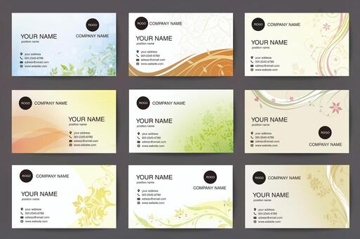 名刺テンプレートセットイラスト - No: 1582506無料イラスト・フリー素材なら「イラストAC」