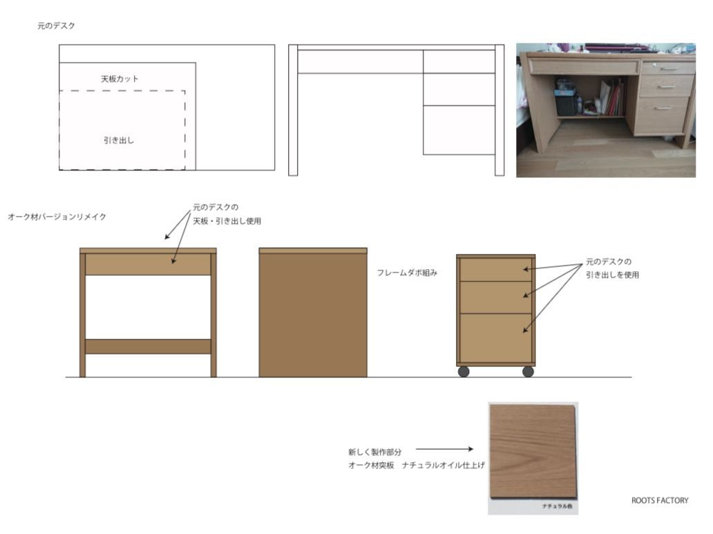 机のベタ塗り再塗装 - スリーバーズ 東京