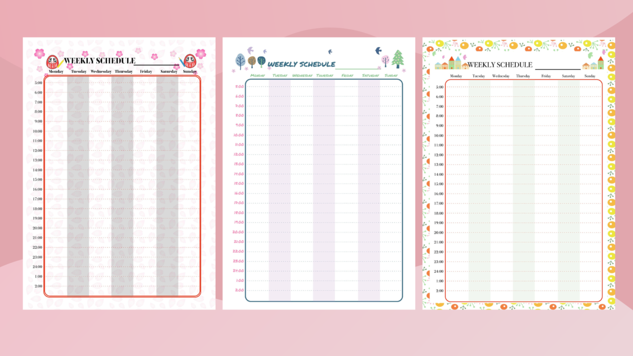 キレイなスケジュールをパワポで作成する方法！実例もパワポ形式で配布します