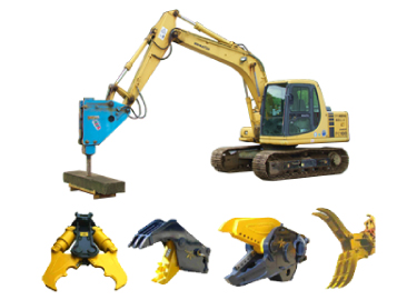 解体工事で活躍する重機紹介 ユンボ ② – 淡路島で解体工事と鉄スクラップなら 株式会社ヤマキンメタル