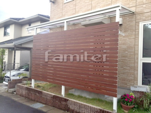 使い方が広がるルーバーフェンス付きパーゴラ屋根エクステリアブログ神奈川県平塚市 木村植物園