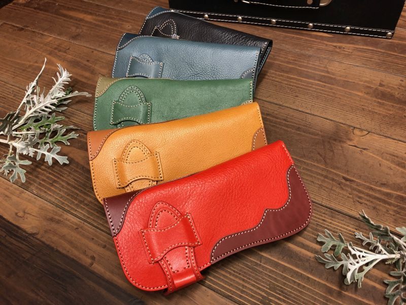 本革財布 昭和 レトロ ◇昭和レトロの財布⑦ - *ふるさわ革工芸